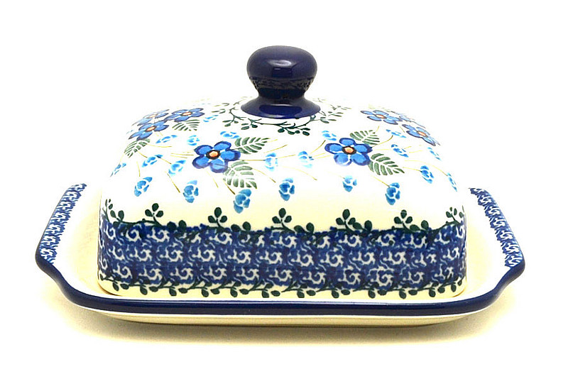 Ceramika Artystyczna Polish Pottery Butter Dish - Parisian Posies 295-2272a (Ceramika Artystyczna)