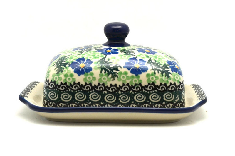Polish Pottery Butter Dish - Sweet Violet