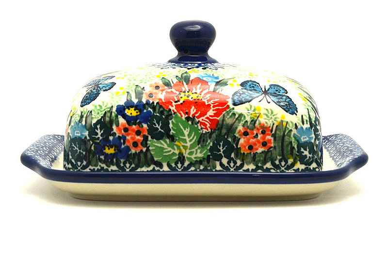 Ceramika Artystyczna Polish Pottery Butter Dish - Unikat Signature - U4553 295-U4553 (Ceramika Artystyczna)