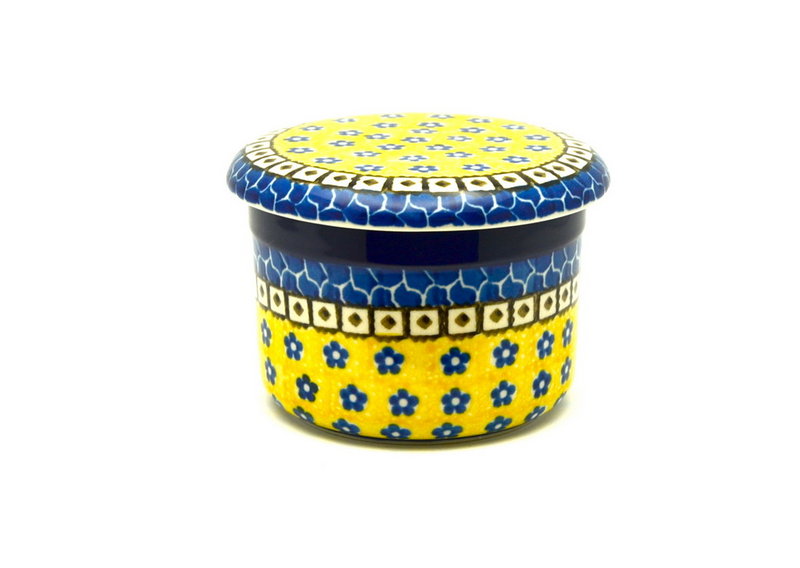 Ceramika Artystyczna Polish Pottery Butter Keeper - Sunburst 270-859a (Ceramika Artystyczna)