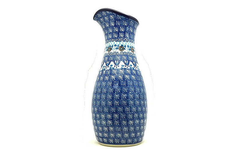 Polish Pottery Carafe - 2 1/2 pint - Blue Yonder