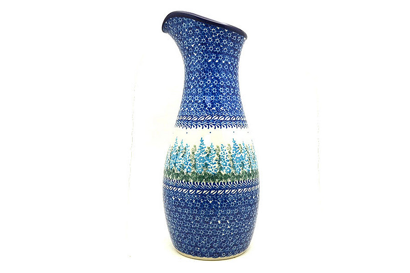 Ceramika Artystyczna Polish Pottery Carafe - 2 1/2 pint - Virginia Blue Bells D18-3279a (Ceramika Artystyczna)