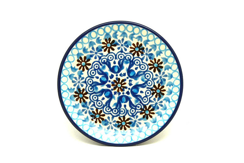 Polish Pottery Coaster - Blue Yonder