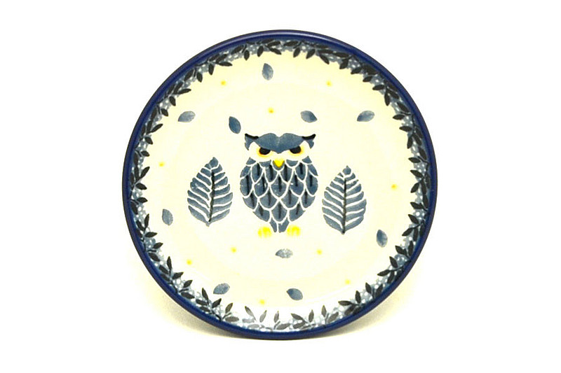 Ceramika Artystyczna Polish Pottery Coaster - Don't Give a Hoot 262-3327a (Ceramika Artystyczna)