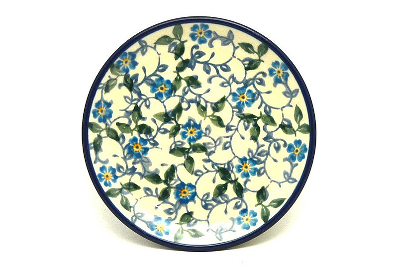Ceramika Artystyczna Polish Pottery Coaster - Forget-Me-Knot 262-2089a (Ceramika Artystyczna)