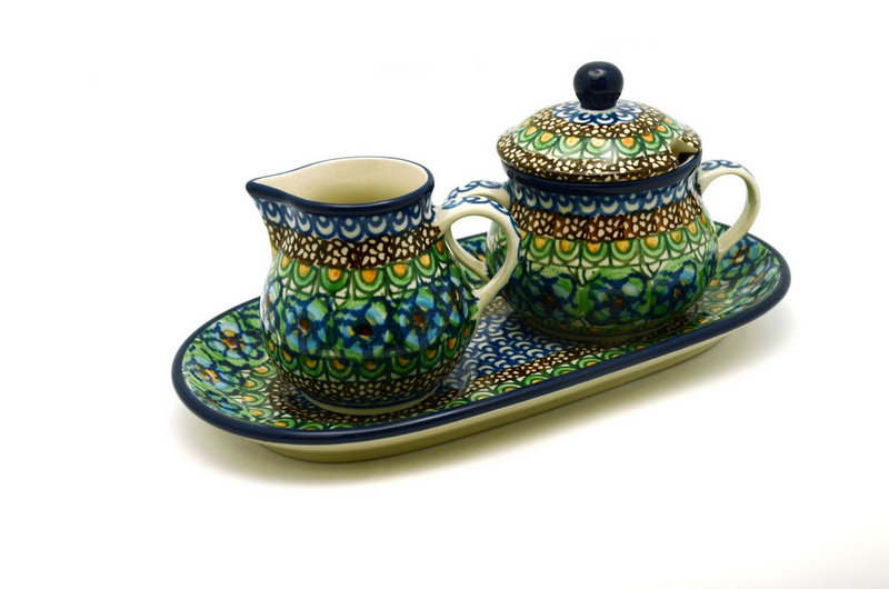 Ceramika Artystyczna Polish Pottery Cream & Sugar Set - Unikat Signature - U151 422-U0151 (Ceramika Artystyczna)