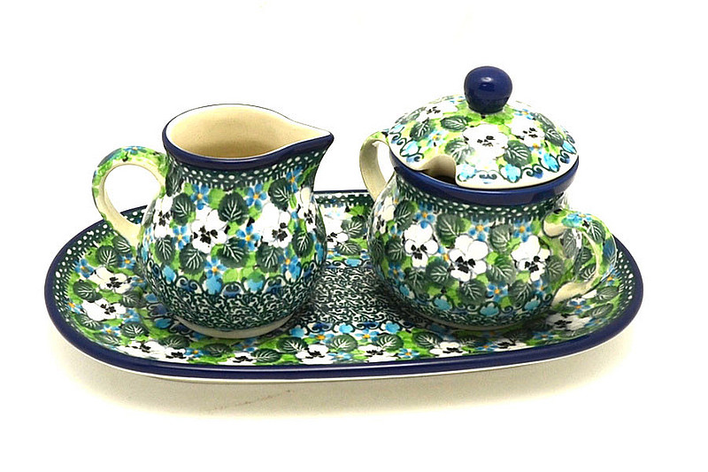 Ceramika Artystyczna Polish Pottery Cream & Sugar Set - Unikat Signature - U4795 422-U4795 (Ceramika Artystyczna)