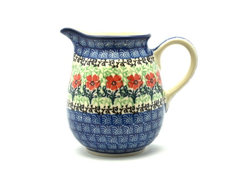 Ceramika Artystyczna Polish Pottery Creamer - 10 oz. - Maraschino B84-1916a (Ceramika Artystyczna)