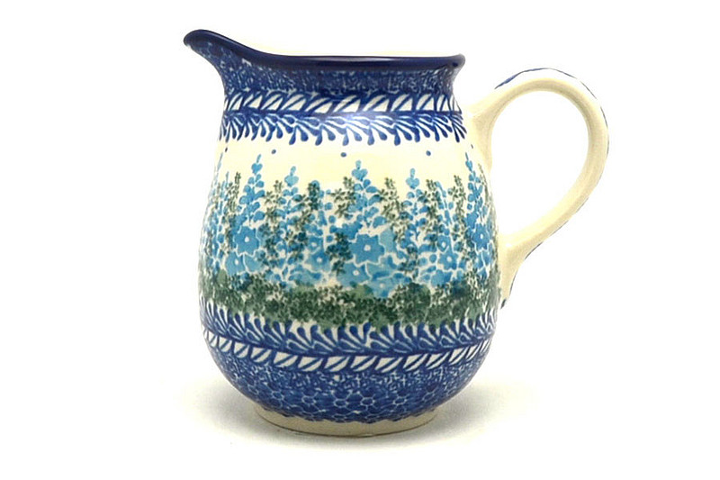 Ceramika Artystyczna Polish Pottery Creamer - 10 oz. - Virginia Blue Bells B84-3279a (Ceramika Artystyczna)