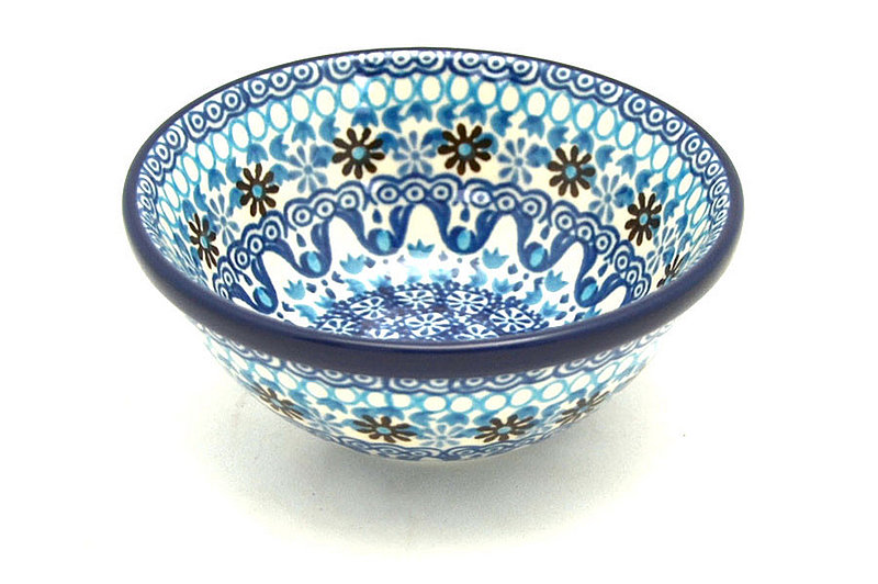 Polish Pottery Dish - Deep Food Prep - Blue Yonder