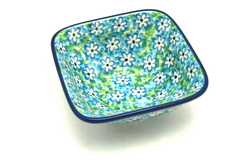 Ceramika Artystyczna Polish Pottery Dish - Deep Square Food Prep - Key Lime D11-2252a (Ceramika Artystyczna)
