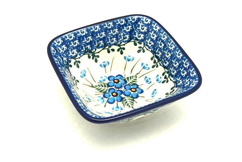 Ceramika Artystyczna Polish Pottery Dish - Deep Square Food Prep - Parisian Posies D11-2272a (Ceramika Artystyczna)