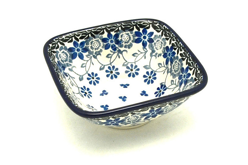 Ceramika Artystyczna Polish Pottery Dish - Deep Square Food Prep - Silver Lace D11-2158a (Ceramika Artystyczna)