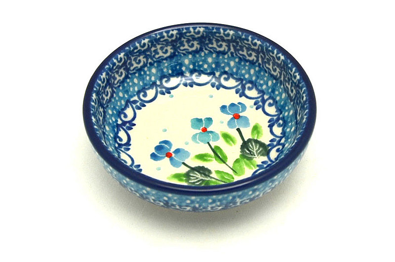 Ceramika Artystyczna Polish Pottery Dish - Round Food Prep - Dutch Iris B88-2668a (Ceramika Artystyczna)