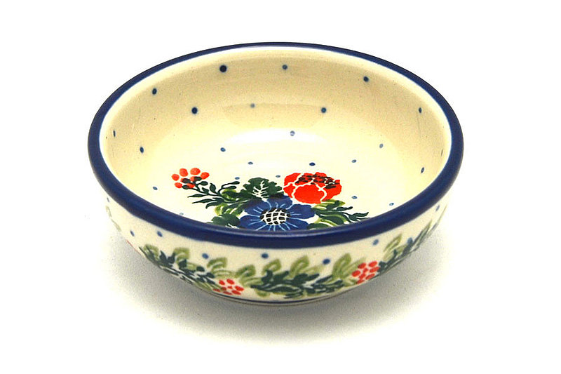 Ceramika Artystyczna Polish Pottery Dish - Round Food Prep - Garden Party B88-1535a (Ceramika Artystyczna)