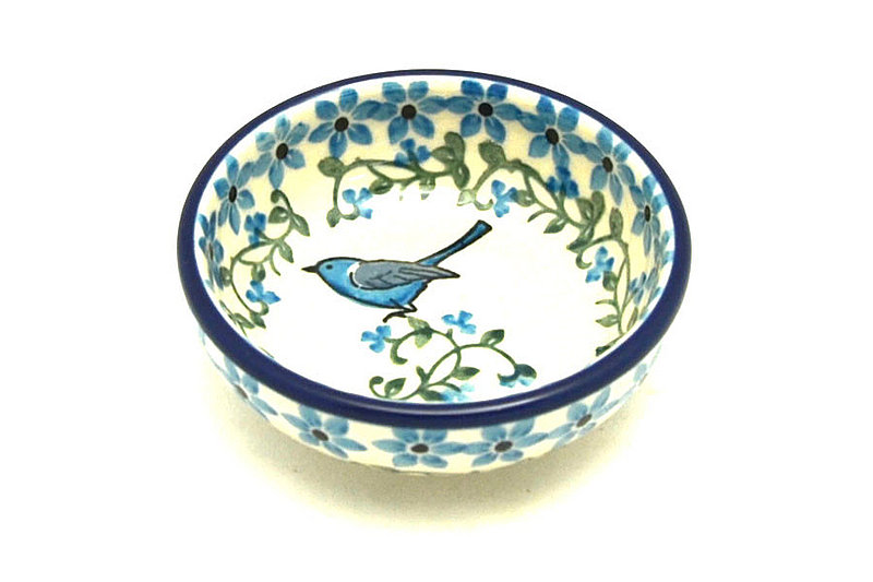 Ceramika Artystyczna Polish Pottery Dish - Round Food Prep - Song Bird B88-1932a (Ceramika Artystyczna)