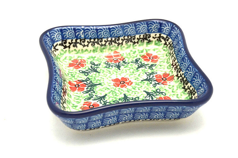 Ceramika Artystyczna Polish Pottery Fluted Dipping Dish - Maraschino 630-1916a (Ceramika Artystyczna)