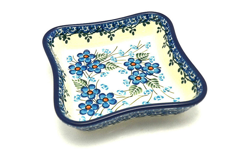 Ceramika Artystyczna Polish Pottery Fluted Dipping Dish - Parisian Posies 630-2272a (Ceramika Artystyczna)