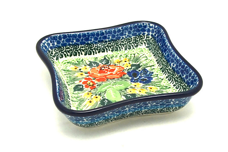 Ceramika Artystyczna Polish Pottery Fluted Dipping Dish - Unikat Signature U4400 630-U4400 (Ceramika Artystyczna)