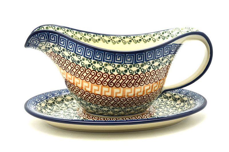 Ceramika Artystyczna Polish Pottery Gravy Boat - Autumn 239-050a (Ceramika Artystyczna)