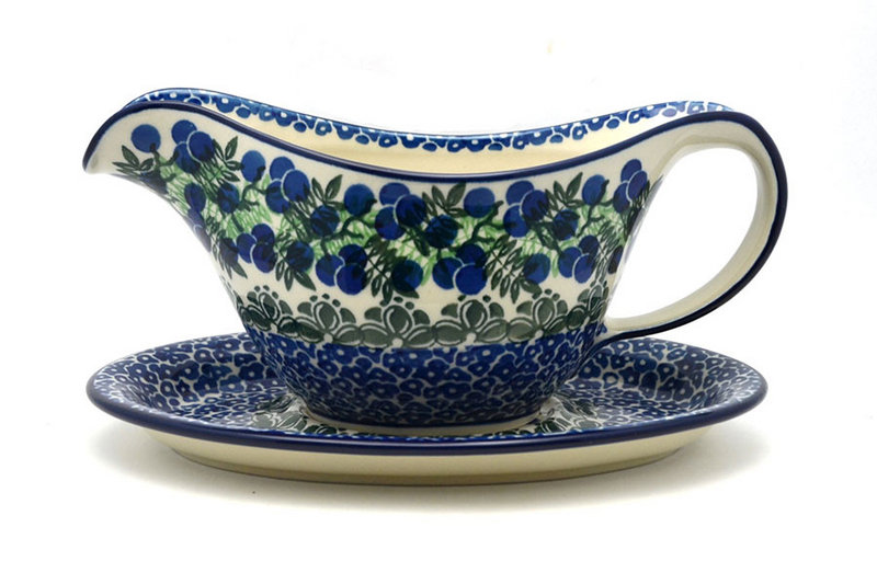 Ceramika Artystyczna Polish Pottery Gravy Boat - Huckleberry 239-1413a (Ceramika Artystyczna)