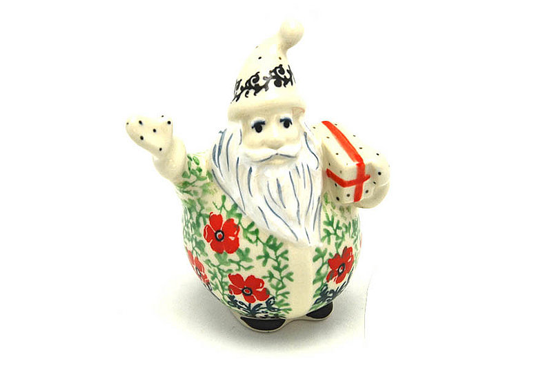 Ceramika Artystyczna Polish Pottery Jolly Santa Figurine - Maraschino E13-1916a (Ceramika Artystyczna)
