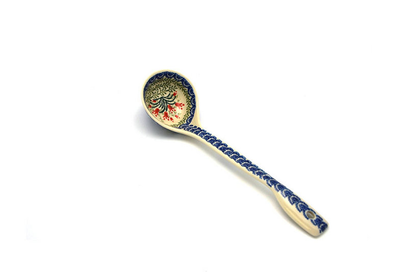 Polish Pottery Ladle - Large - Crimson Bells