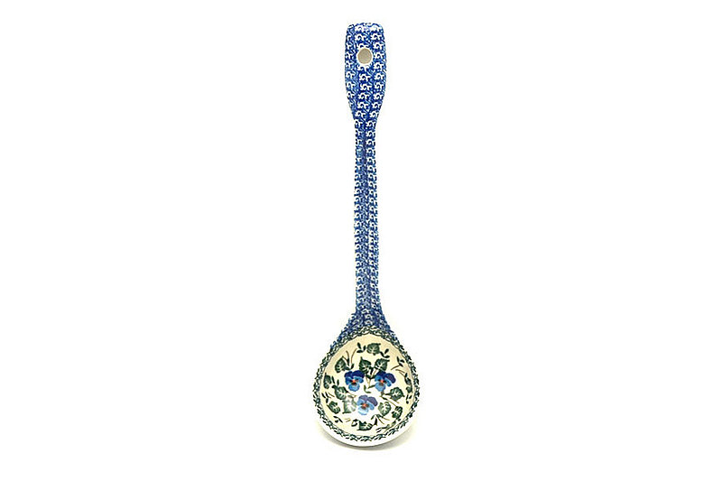 Ceramika Artystyczna Polish Pottery Ladle - Large - Winter Viola 560-2273a (Ceramika Artystyczna)