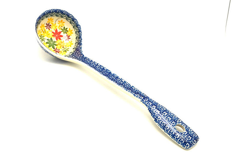 Ceramika Artystyczna Polish Pottery Ladle - Large - Winter Viola 560-2533a (Ceramika Artystyczna)