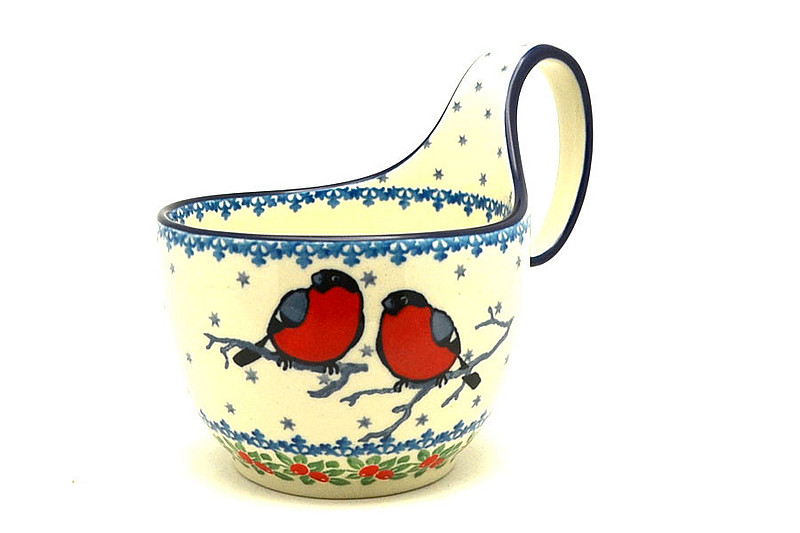 Ceramika Artystyczna Polish Pottery Loop Handle Bowl - Unikat Signature U5179 845-U5179 (Ceramika Artystyczna)