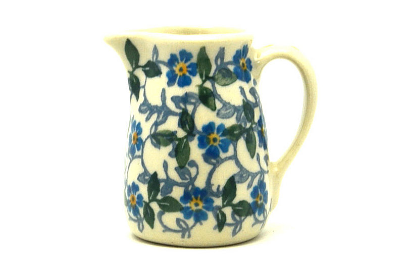 Polish Pottery Miniature Pitcher - Forget-Me-Knot