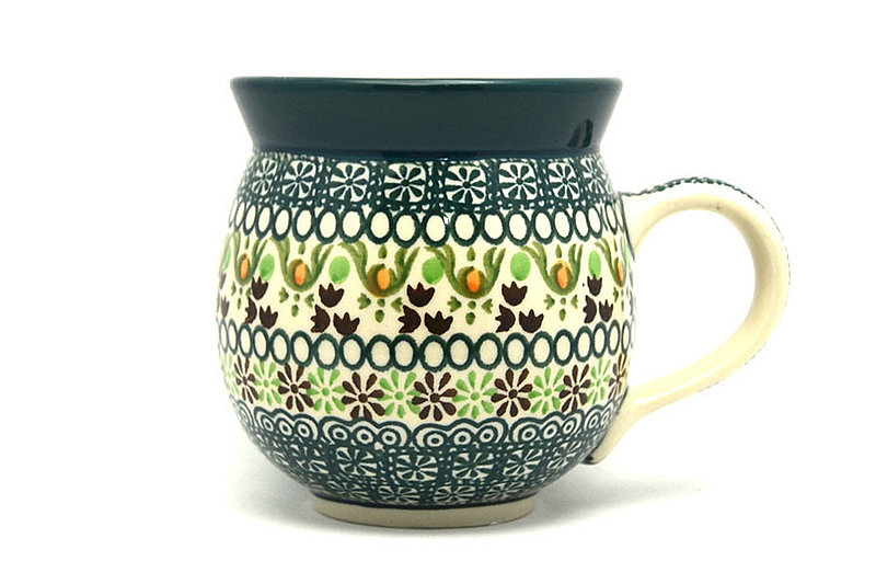 Ceramika Artystyczna Polish Pottery Mug - 11 oz. Bubble - Mint Chip 070-2195q (Ceramika Artystyczna)