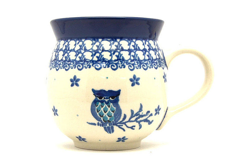 Polish Pottery Mug - 11 oz. Bubble - Night Owl