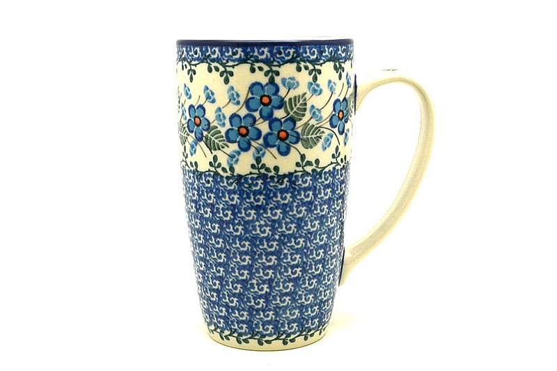Ceramika Artystyczna Polish Pottery Mug - 12 oz. Cafe - Parisian Posies C52-2272a (Ceramika Artystyczna)