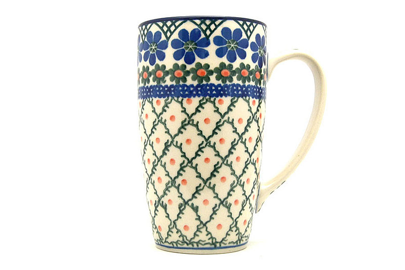 Polish Pottery Mug - 12 oz. Cafe - Primrose