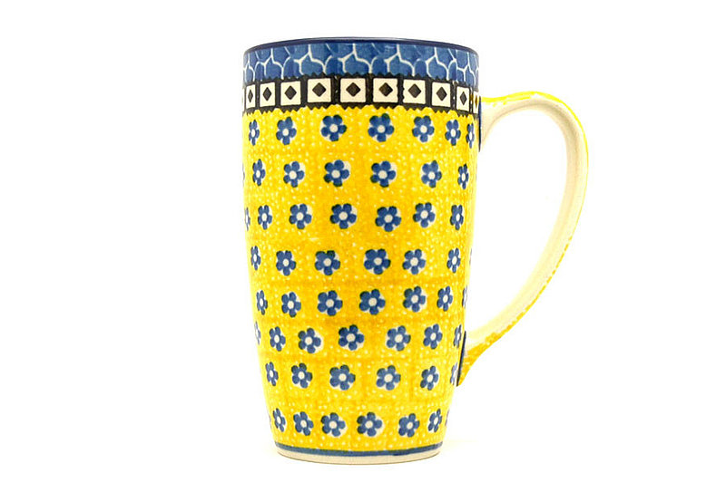 Ceramika Artystyczna Polish Pottery Mug - 12 oz. Cafe - Sunburst C52-859a (Ceramika Artystyczna)