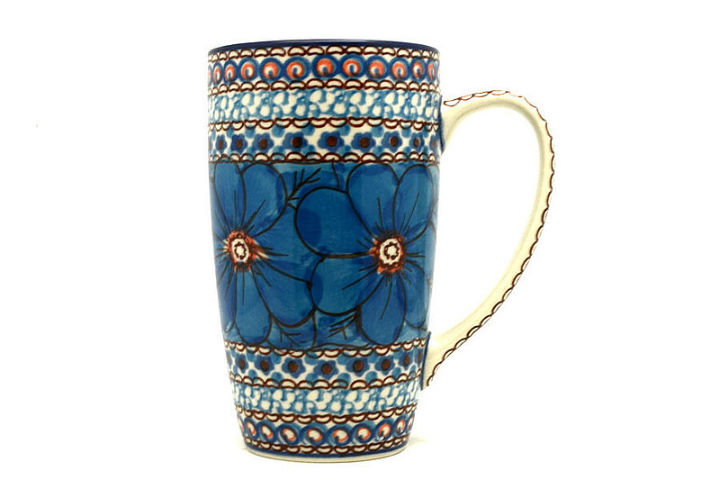 Ceramika Artystyczna Polish Pottery Mug - 12 oz. Cafe - Unikat Signature U408C C52-U408C (Ceramika Artystyczna)