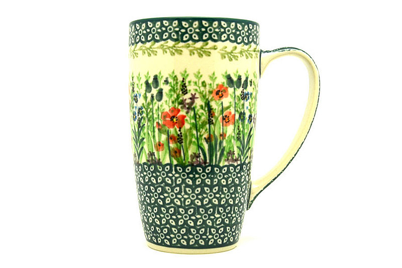 Ceramika Artystyczna Polish Pottery Mug - 12 oz. Cafe - Unikat Signature U4335 C52-U4335 (Ceramika Artystyczna)
