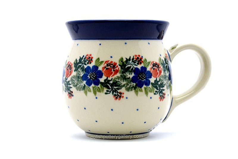 Ceramika Artystyczna Polish Pottery Mug - 15 oz. Bubble - Garden Party 073-1535a (Ceramika Artystyczna)