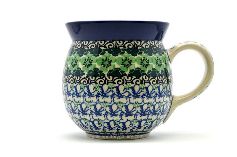 Ceramika Artystyczna Polish Pottery Mug - 15 oz. Bubble - Kiwi 073-1479a (Ceramika Artystyczna)