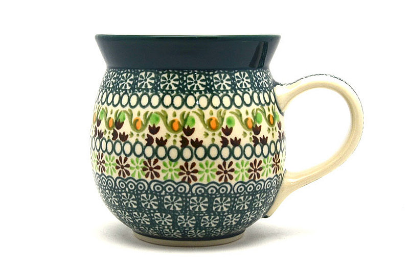 Ceramika Artystyczna Polish Pottery Mug - 15 oz. Bubble - Mint Chip 073-2195q (Ceramika Artystyczna)