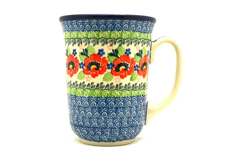 Ceramika Artystyczna Polish Pottery Mug - 16 oz. Bistro - Danish Garden 812-3219a (Ceramika Artystyczna)