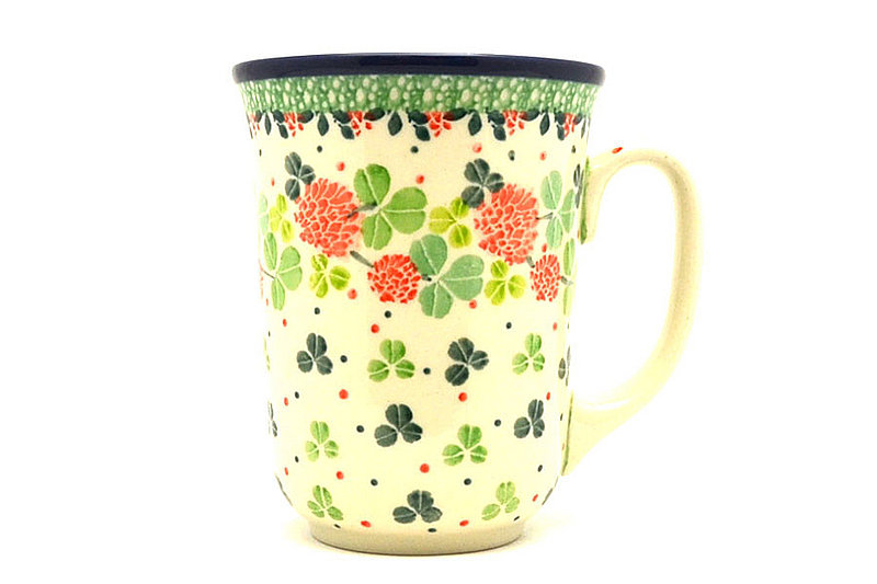 Ceramika Artystyczna Polish Pottery Mug - 16 oz. Bistro - Lucky Charm 812-3239a (Ceramika Artystyczna)