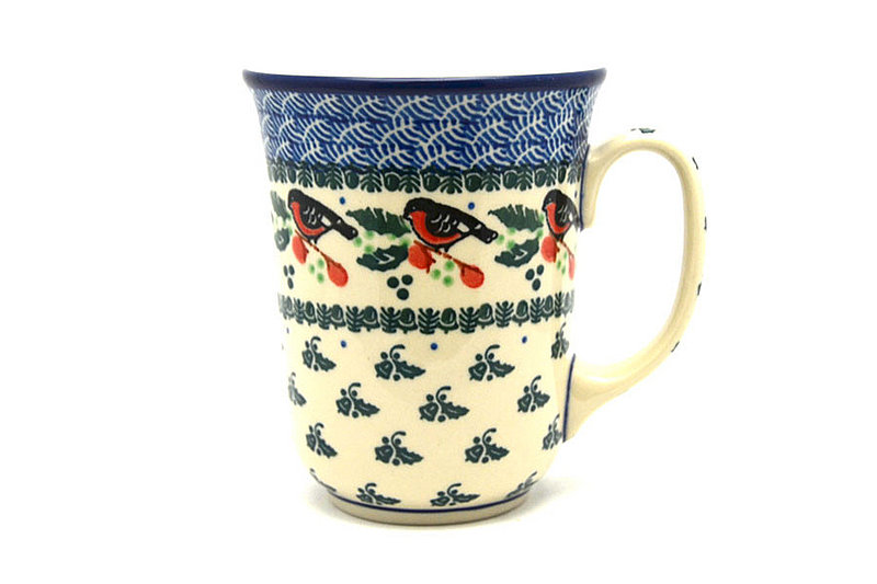 Ceramika Artystyczna Polish Pottery Mug - 16 oz. Bistro - Red Robin 812-1257a (Ceramika Artystyczna)