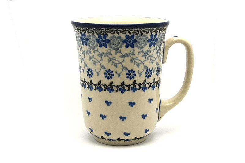 Ceramika Artystyczna Polish Pottery Mug - 16 oz. Bistro - Silver Lace 812-2158a (Ceramika Artystyczna)