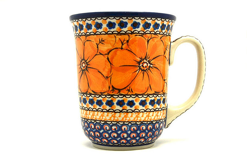 Ceramika Artystyczna Polish Pottery Mug - 16 oz. Bistro - Unikat Signature U408B 812-U408B (Ceramika Artystyczna)