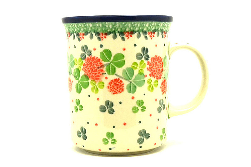 Ceramika Artystyczna Polish Pottery Mug - Big Straight Sided - Lucky Charm B13-3239a (Ceramika Artystyczna)