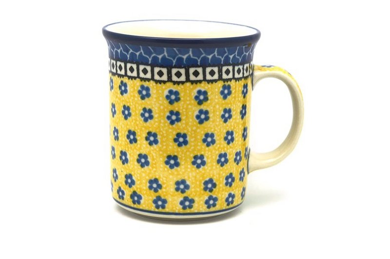 Ceramika Artystyczna Polish Pottery Mug - Big Straight Sided - Sunburst B13-859a (Ceramika Artystyczna)