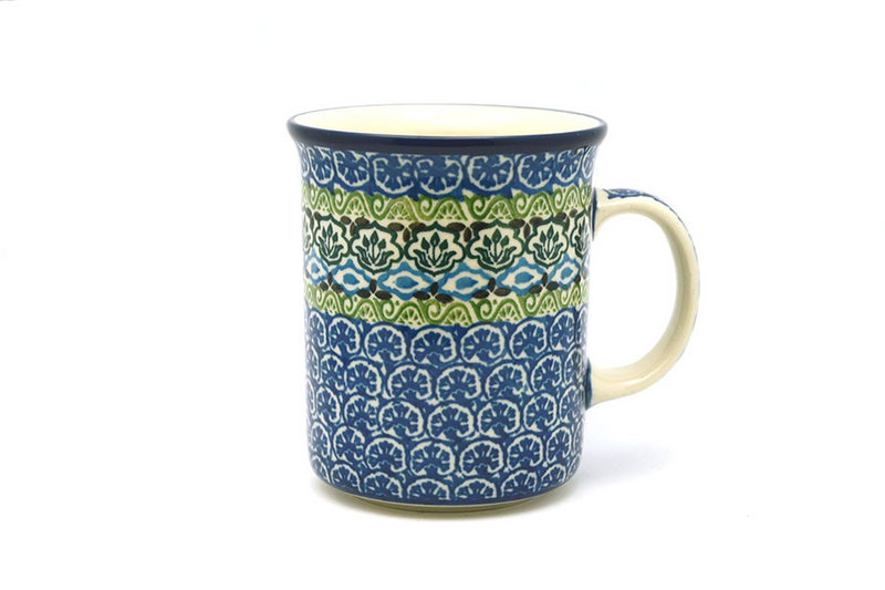 Ceramika Artystyczna Polish Pottery Mug - Big Straight Sided - Tranquility B13-1858a (Ceramika Artystyczna)