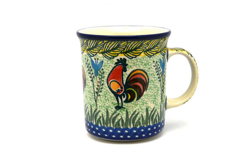 Ceramika Artystyczna Polish Pottery Mug - Big Straight Sided - Unikat Signature - U2663 B13-U2663 (Ceramika Artystyczna)